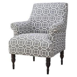 Skyline Accent Chair Upholstered Chair Candace Upholstered Arm Chair   Gray