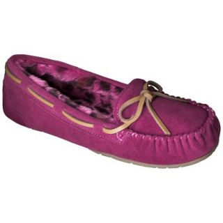 Womens Chaia Genuine Suede Moccasin Slipper   Pink 11