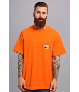 L R G LRG Vision Pocket Tee Mens Short Sleeve Pullover (Orange)