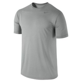 Nike Dri FIT Touch Stripe Mens Training Shirt   Dark Grey Heather