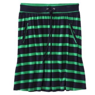 Merona Petites Front Pocket Knit Skirt   Navy/Green MP