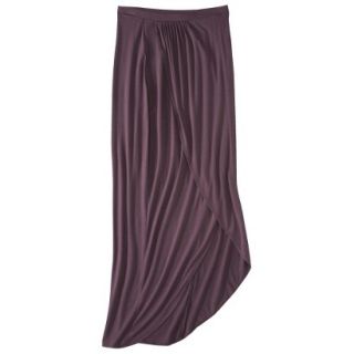 Mossimo Womens Wrap Front Maxi Skirt   Berry Lacquer XL