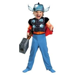 Toddler Boy Thor Muscle Costume