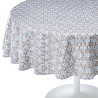 Room Essentials Leaf Round Tablecloth   Blue (70)
