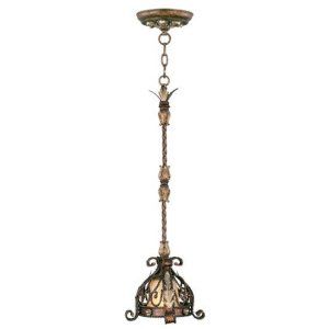 LiveX Lighting LVX 8840 64 Palacial Bronze with Gilded Accents Pomplano Mini Pen