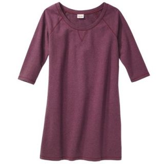 Mossimo Supply Co. Juniors Sweatshirt Dress   Burgundy Heather L