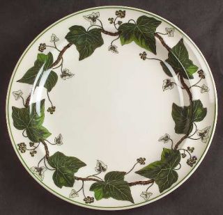 Wedgwood Napoleon Ivy Green Luncheon Plate, Fine China Dinnerware   QueenS Ware