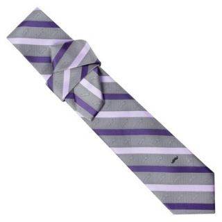 City of London Mens Tie   Purple Stripes with Mustache