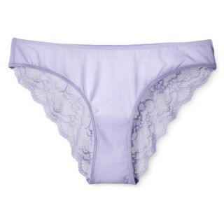 Gilligan & OMalley Womens Lace Back Bikini   Lavender M