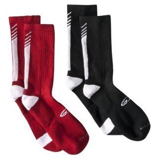 C9 by Champion Mens 2Pk Basketball Socks   Red/Black