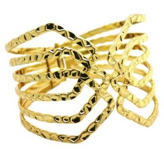 Womens Fashion Cuff Bracelet   Gold
