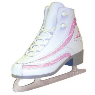 Ladies American SoftBoot Figure Trim Ice skates   White (5)