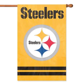 Party Animal Steelers Applique Banner Flag