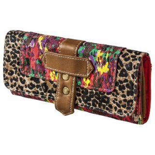 Mossimo Supply Co. Leopard/Floral Print Wallet   Multicolor