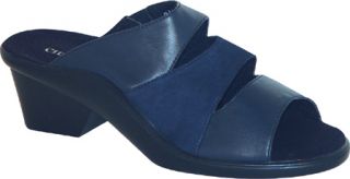 Womens Curvetures Lynn 132   Navy Nappa Heels