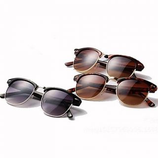 Unisexs Retro Inspired Club Elegant Metal Star Master Wayfarer Half frame Sunglasses