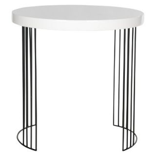 Accent Table Safavieh Kelly Side Table   White/Black
