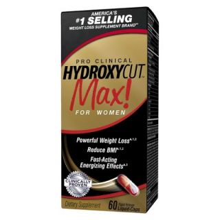 Pro Clinical Hydroxycut Max for Women Dietary Supplement Liquid Caps   60 Count