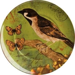 Waechtersbach Bird Accents Nature Plates (set Of 4)