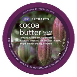 Boots Extracts Cocoa Butter Sugar Scrub   6.7 oz