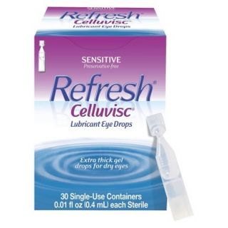 Refresh Celluvisc Extra Thick Gel Drops for Dry Eyes   30 Single Use Containers