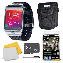 Samsung Gear 2 Black Watch, Case, and 8GB Card Bundle