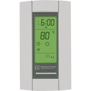 Warmly Yours Master Thermostat with Dual Voltage Power Module, Model TH115 AF 