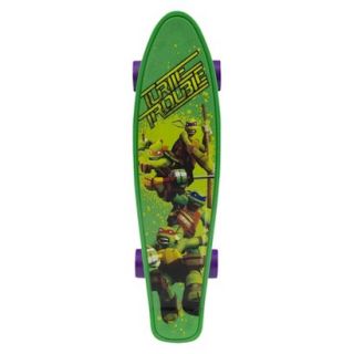 Bravo Teenage Mutant Ninja Turtle Trouble Plastic Skateboard   Green/ Purple