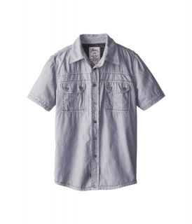 Request Kids Dean Woven S/S Shirt Boys Short Sleeve Button Up (Black)