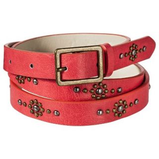 Mossimo Supply Co. Stud Skinny Belt   Coral XL