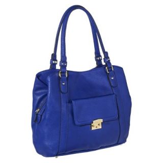 Merona Solid Satchel Handbag   Blue