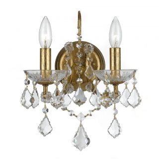 Filmore 2 light Wall Sconce In Antique Gold