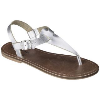 Womens Mossimo Supply Co. Lady Sandals   Silver 7