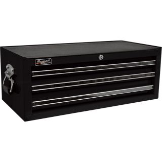 Homak Pro Series 27 Inch 3 Drawer Middle Tool Chest   Black, 26 1/4 Inch W x 12
