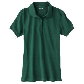 French Toast Girls School Uniform Short Sleeve Fitted Polo   Hunter S