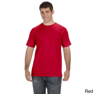 Anvil Mens Organic Cotton Short sleeve Crew neck T shirt Red Size XXL