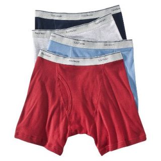 Fruit of the Loom Mens Boxer Briefs 4 Pack   Assorted Colors XL