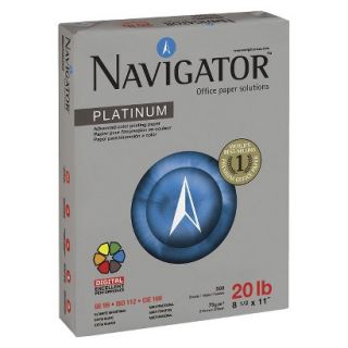 Navigator Platinum Paper, 99 Brightness, 20 lb   White (5000 Per Carton)