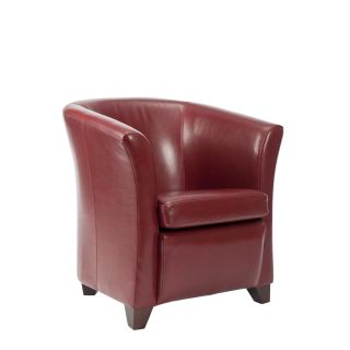 Safavieh Madison Red Leather Club Chair