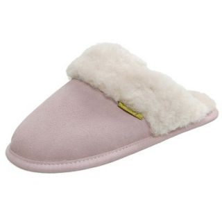 Womens Brumby Shearling Scuff Slippers   Pink 8.0
