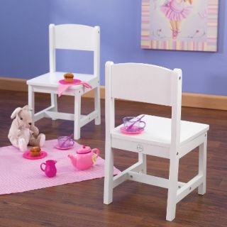 Kidkraft Kids Chair Set Aspen Chair   White