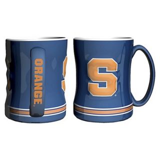 Boelter Brands NCAA 2 Pack Syracuse Orange Sculpted Relief Style Coffee Mug  