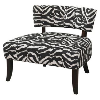 Accent Chair Upholstered Chair Powell Lady Slipper Zebra Print Accent Chair