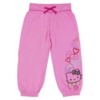 Hello Kitty Girls Lounge Pants   True Pink L