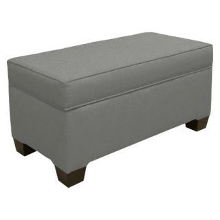 Skyline Bench Custom Upholstery Box Seam Bench 6225 Linen Grey