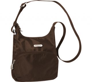 Travelon Anti Theft Essential Messenger Bag   Chocolate Shoulder Bags
