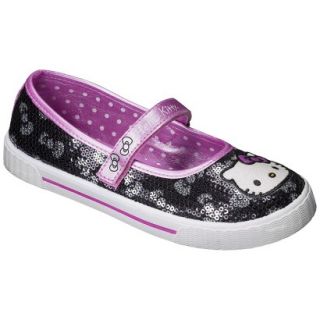 Girls Hello Kitty Sequin Sneaker   Black 5