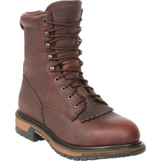 Rocky Waterproof Steel Toe EH Lacer Work Boot   Brown, Size 14 Wide, Model 6717