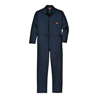Dickies Flame Resistant Long Sleeve Coveralls Big and Tall, Dark Navy, Mens