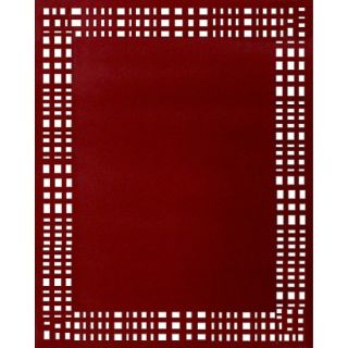 Room Essentials 5x8 Patio Rug   Red Square Cutouts